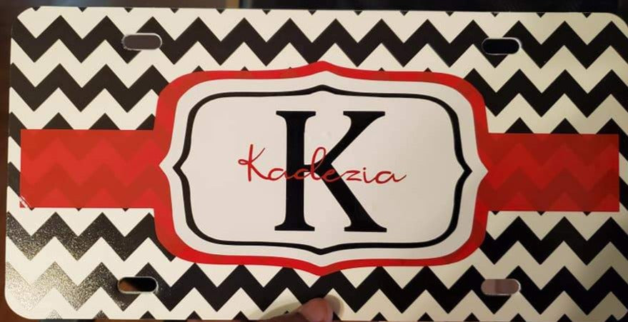 Personalized Vinyl License Plate