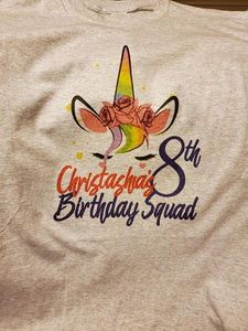 Unicorn Birthday Tees